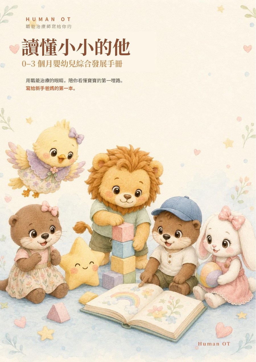 《讀懂小小的他》0–3 個月嬰幼兒綜合發展手冊 封面